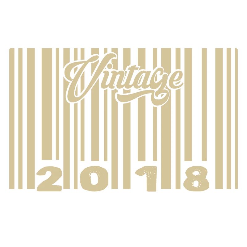 vintage 2018 Code barre 2018: Année 2025.