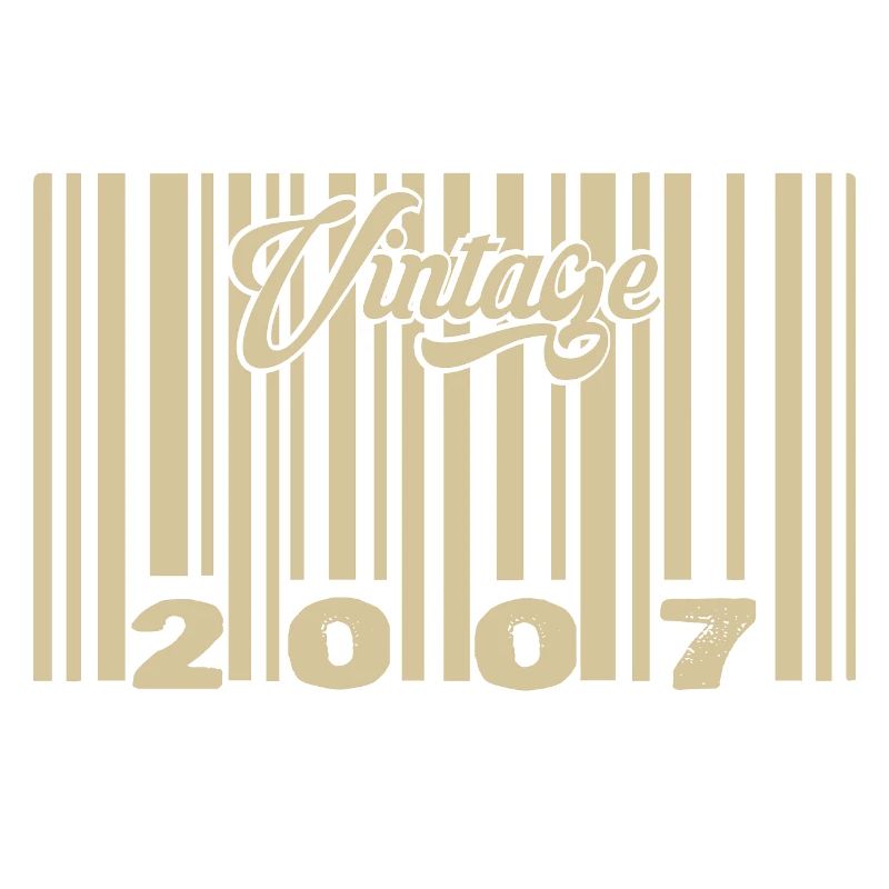 vintage 2007 Code barre 2007: Année 2025.