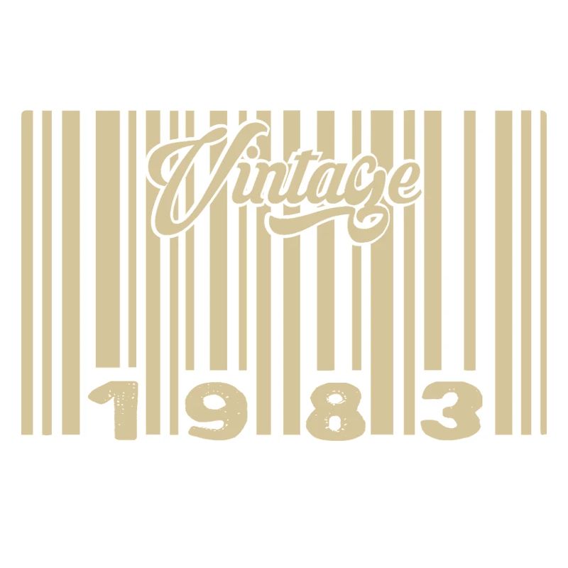 vintage 1983 Code barre 1983: Année 2025.