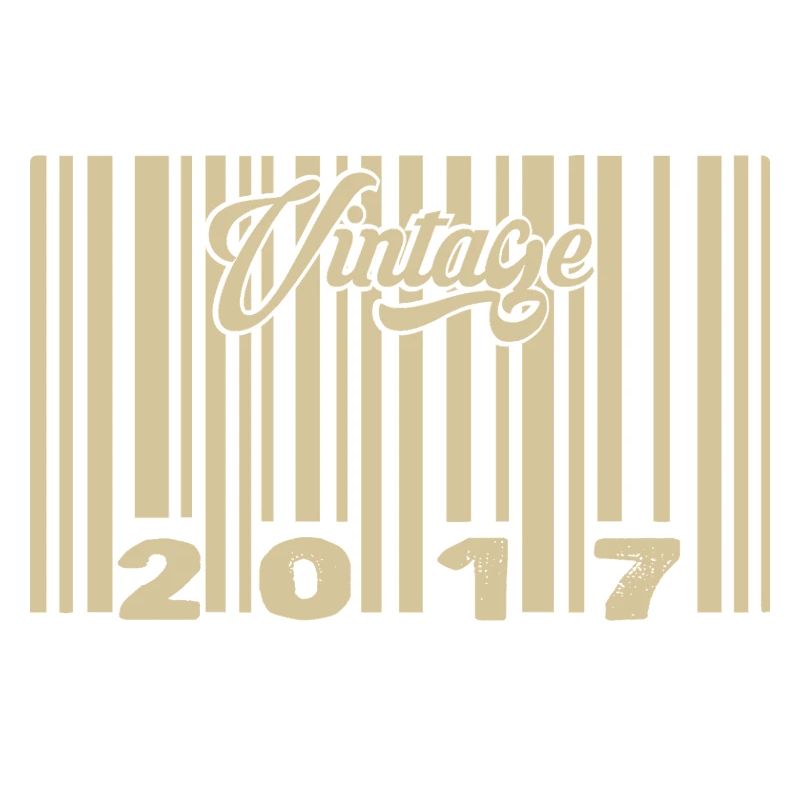 vintage 2017 Code barre 2017: Année 2025.