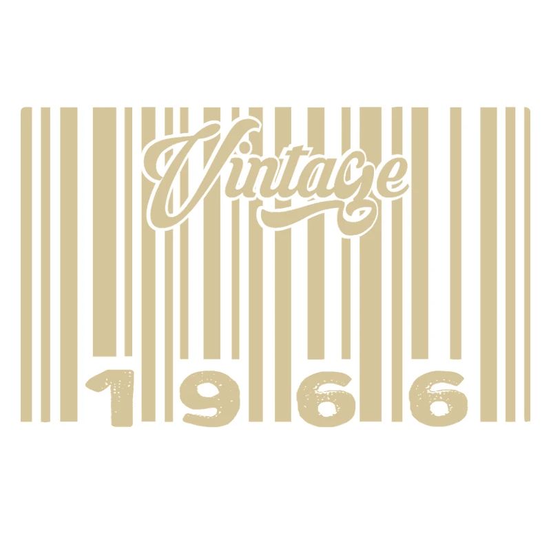 Vintage 1966 Barcode 1966: Year 2025.
