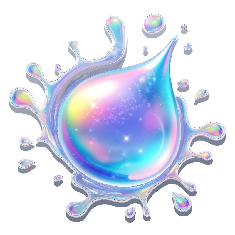 Holographic Drop Splash 💧