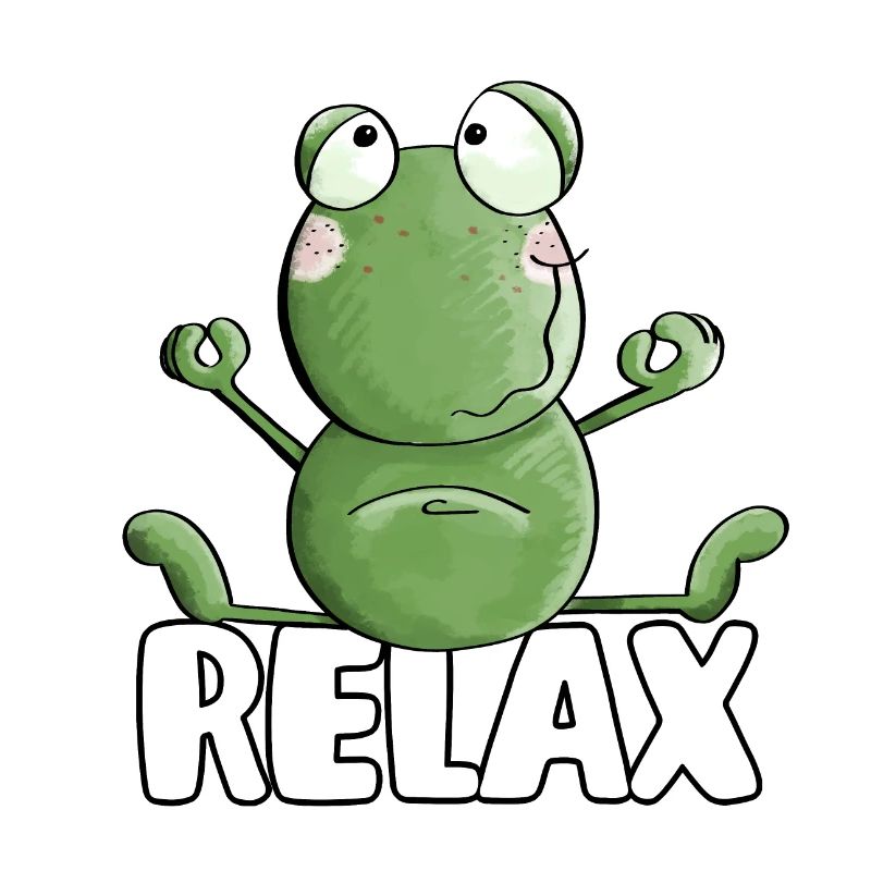 Frog Relaxing Yoga - Frogs - Toad - Quak