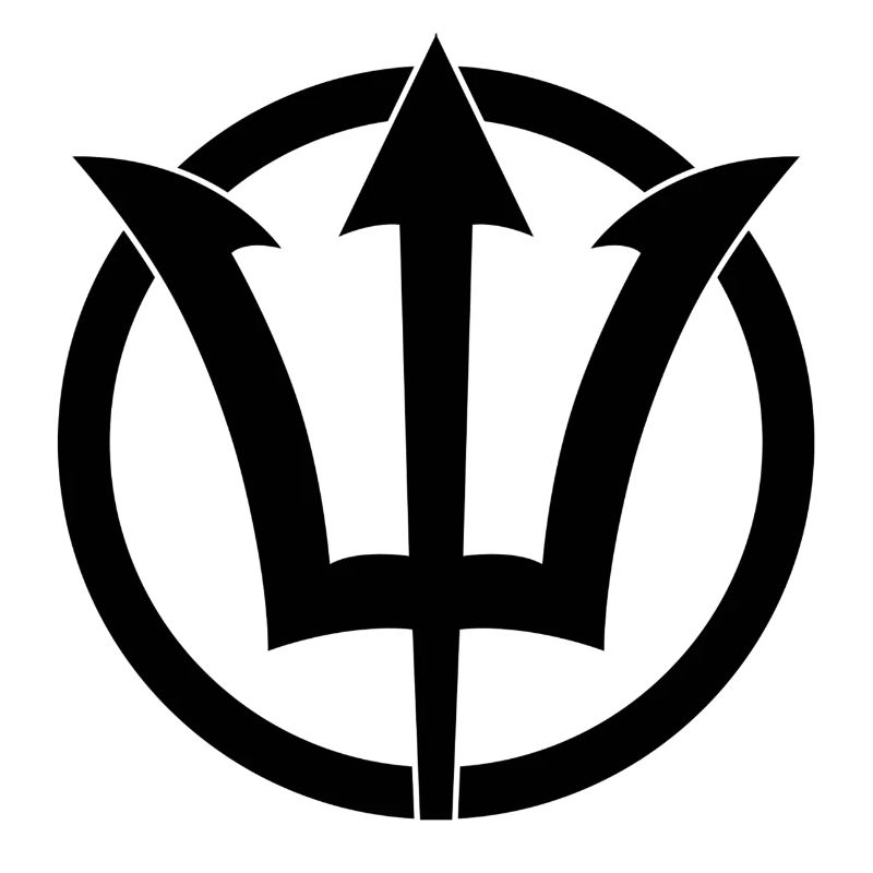 Symbole du Trident de Poséidon