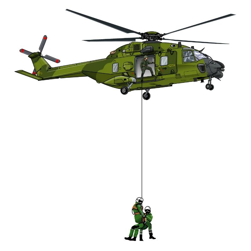 Helicopters in action