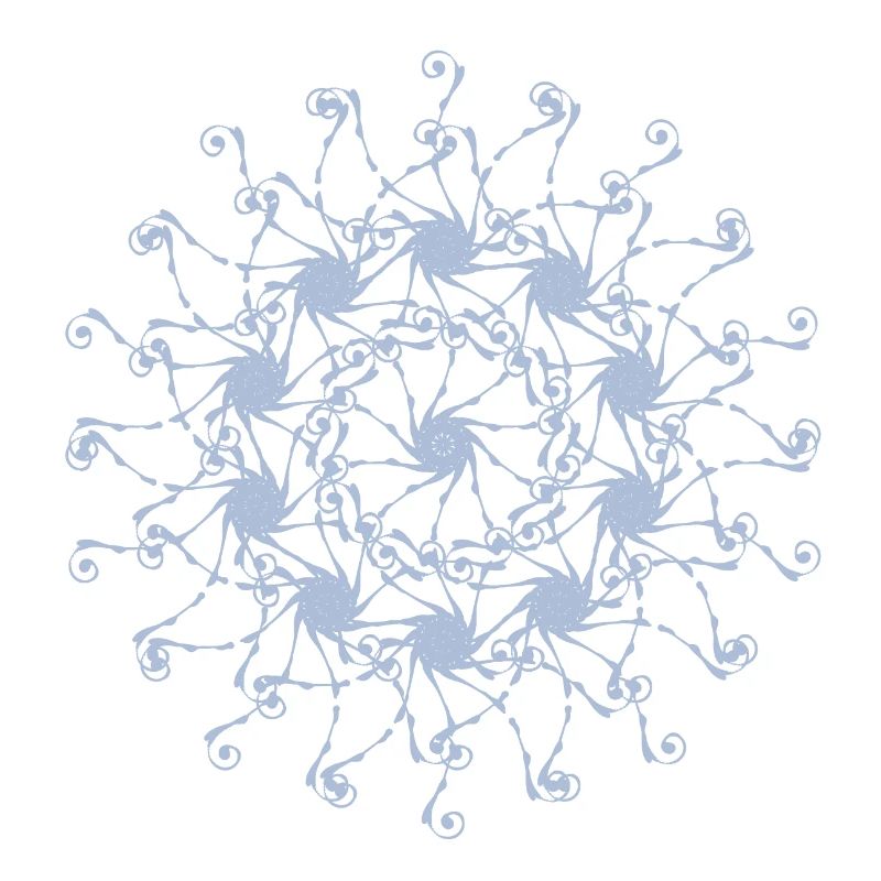 Mandala | Random patterns rotated
