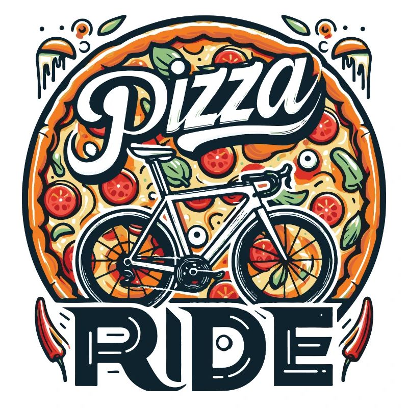 Conception de balade à vélo pizza