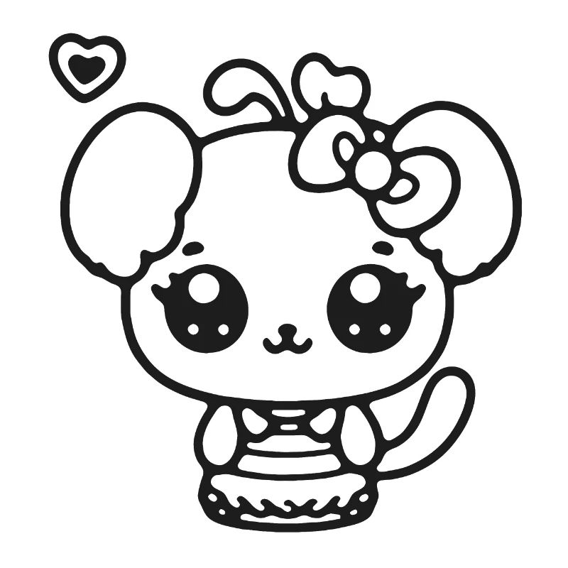 Kawaii Panda with Bow