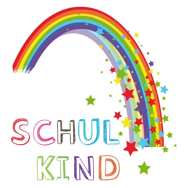 Schulkind Regenbogen