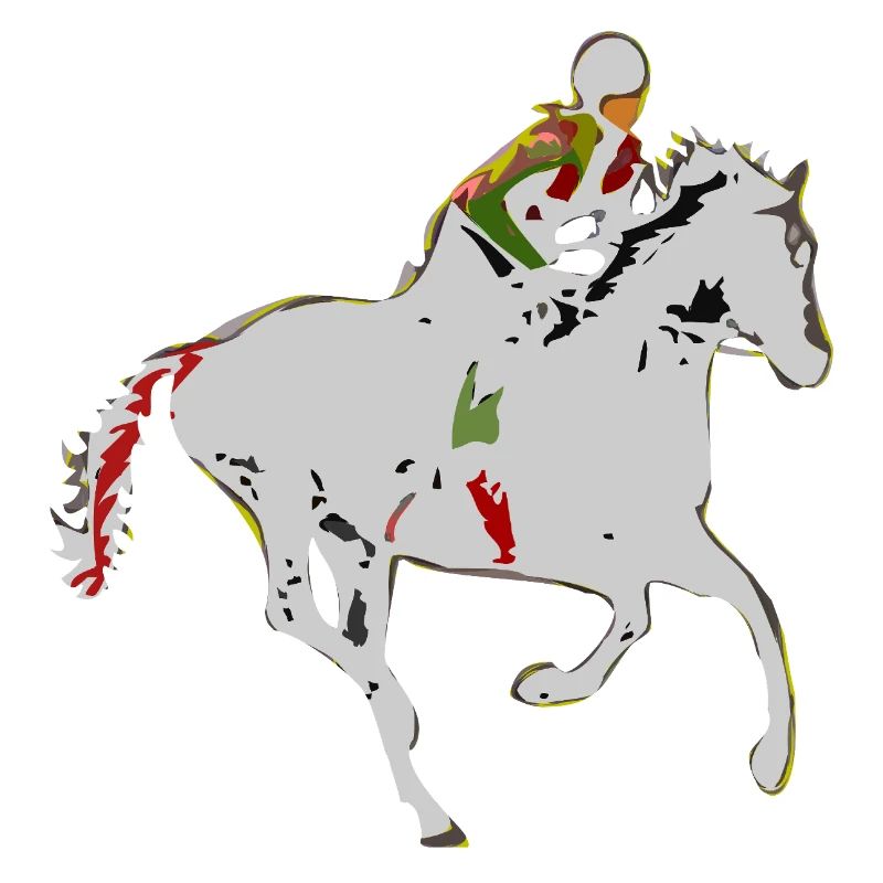 Adventurous equestrian motif