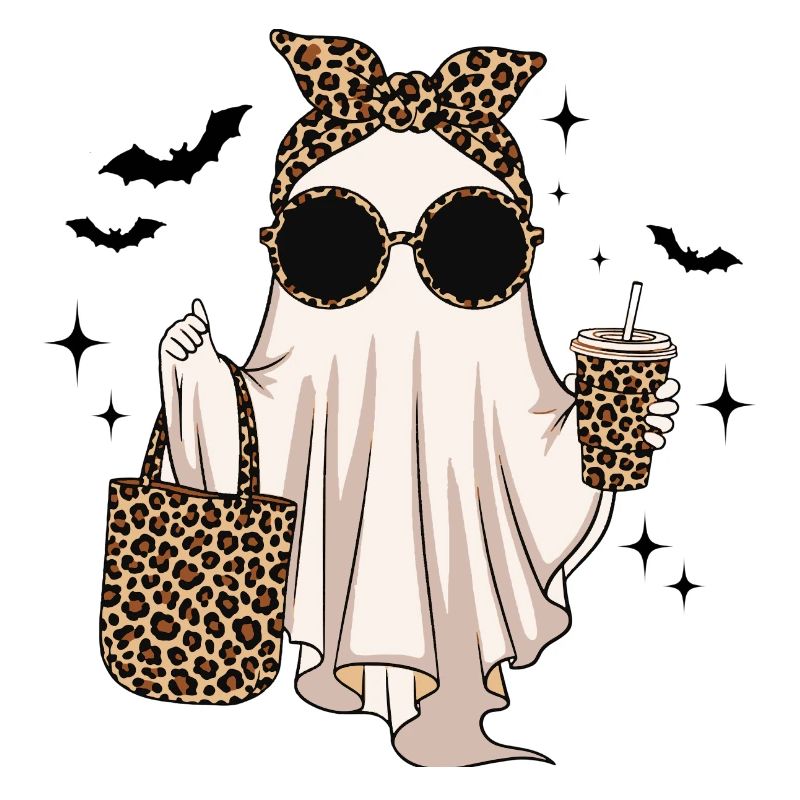 Trendy Halloween Ghost with Leo Accessories