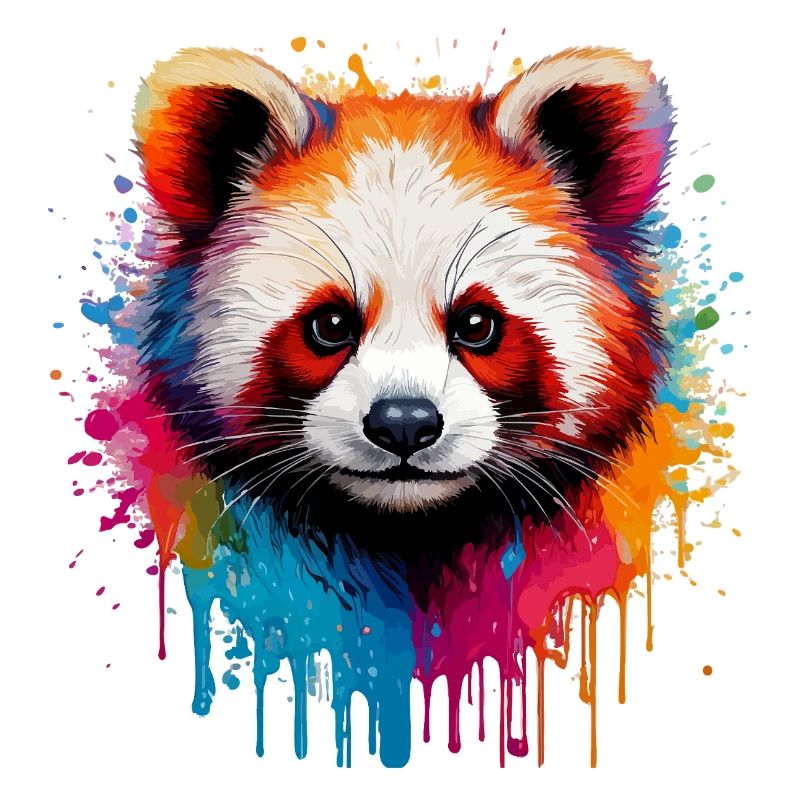 Explosion de Panda Aquarelle