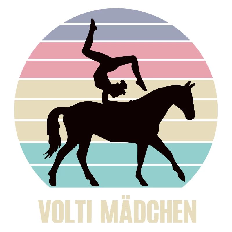 Volti Mädchen Voltigieren Voltigier Reiterin Pferd