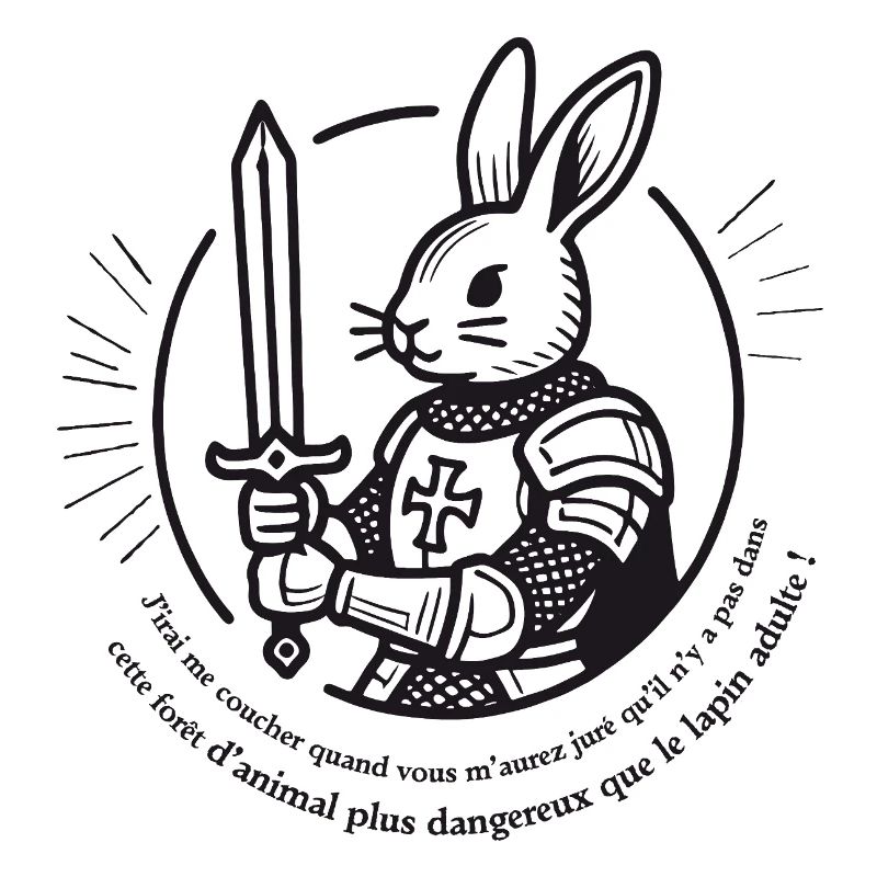 Knight Rabbit Sword and Armor
