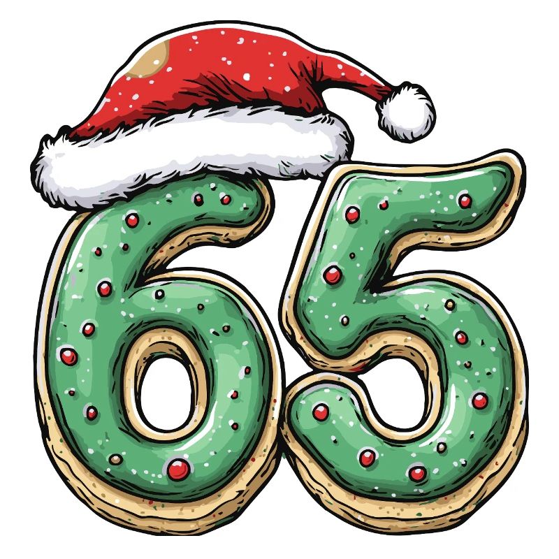 65 chiffres Cookie Noël