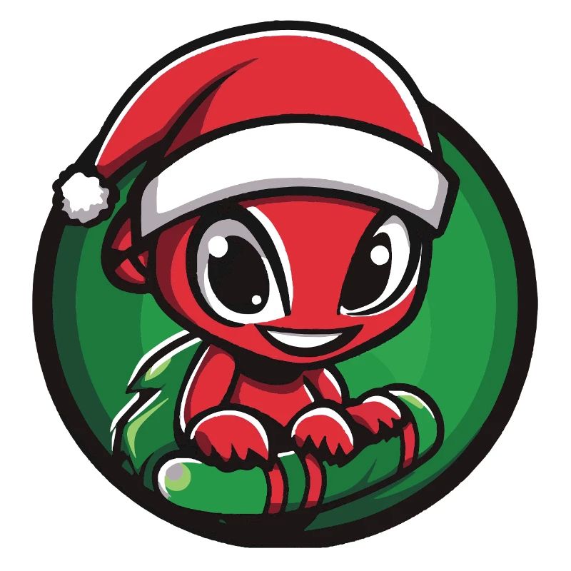 Ant with Santa hat