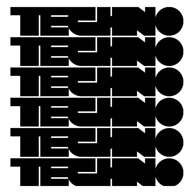 Logo techno audacieux