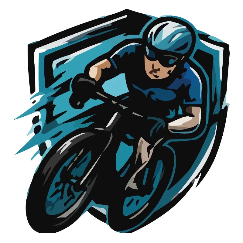Blason de la bande dessinée Cycliste