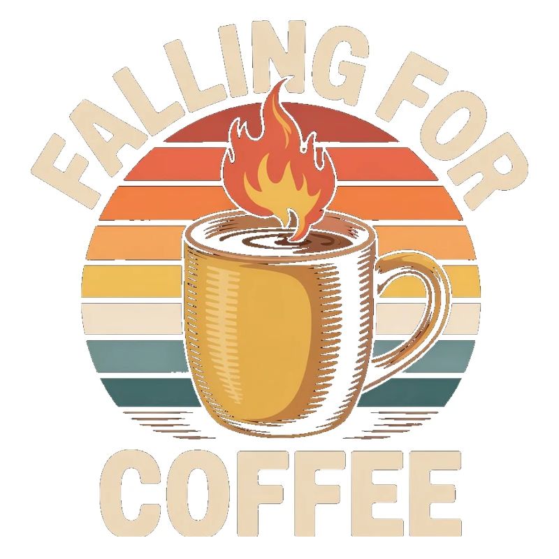 Falling For Coffee Retro Vintage Fall