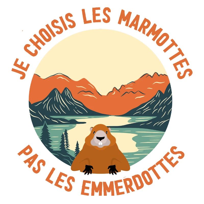 Marmottes du lac: choix paisible