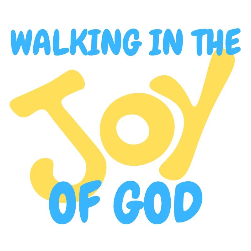 God's joy motif in solid pastel colors