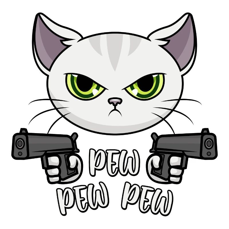 Pew Pew Pew Cat
