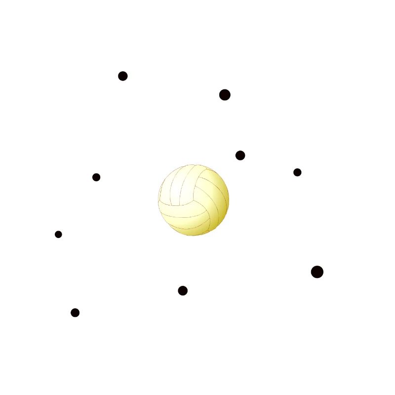 Atom Volleyball Molécule Sport ADN