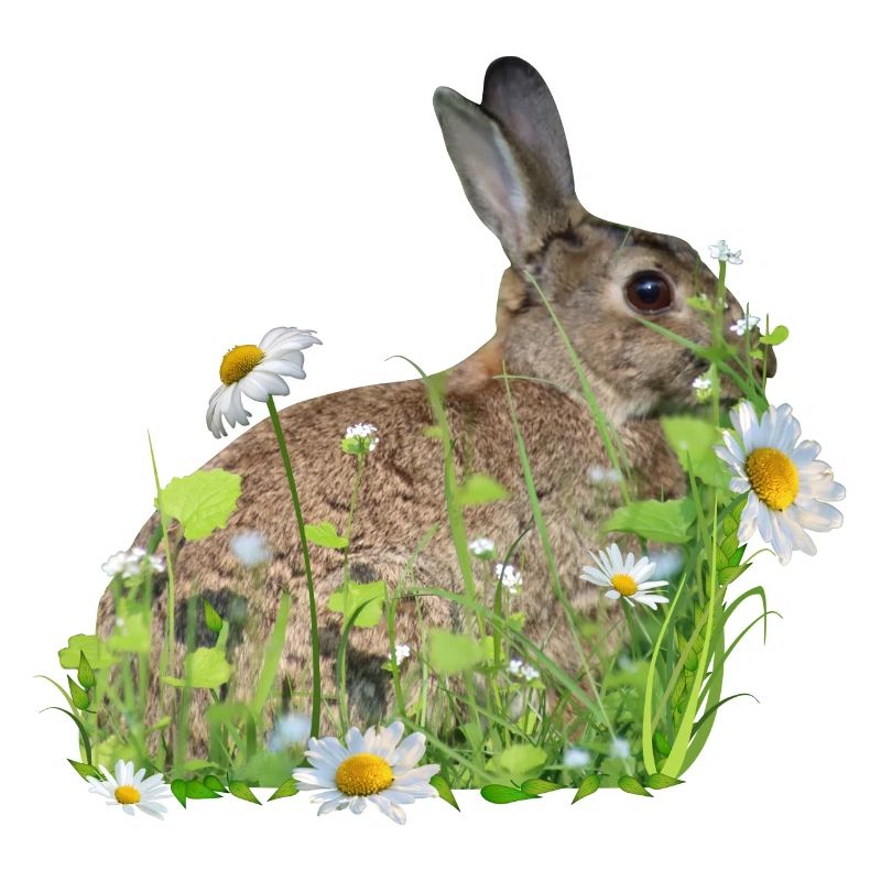 Fleurs blanches de lapin