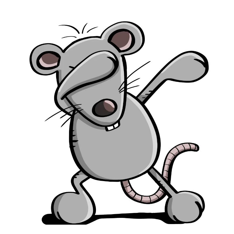Cool Dab Dance Mouse - Dabbing Rat - Comic