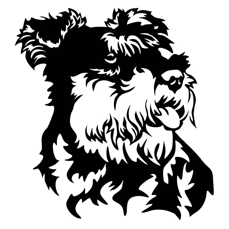 Tête de Schnauzer miniature