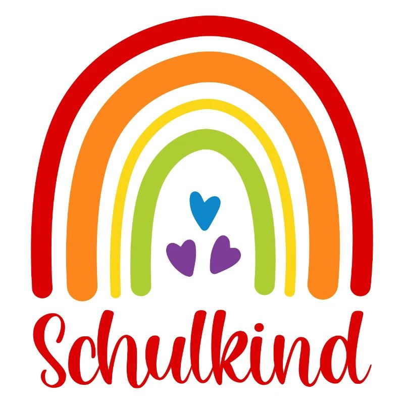 Schulkind Regenbogen Schulanfang Einschulung 2026