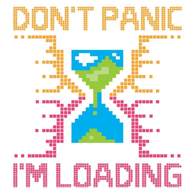 Don't Panic – Pixel Loading Hourglass