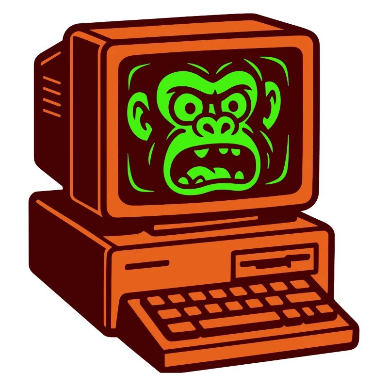 Computer-Affe