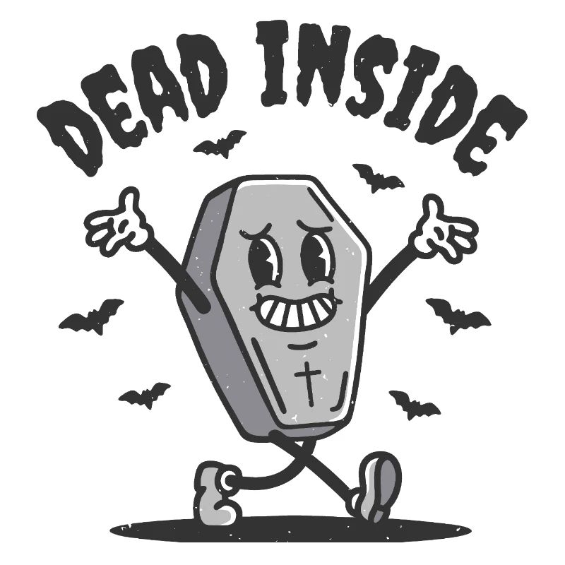 Dead Inside Funny Coffin