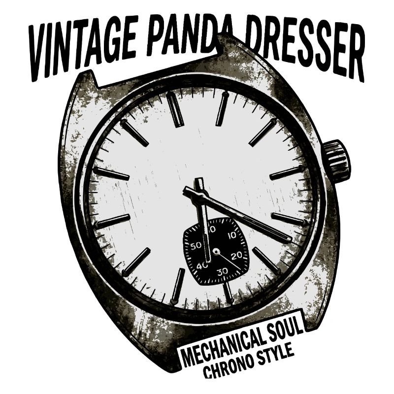 Graphisme de montre chrono vintage
