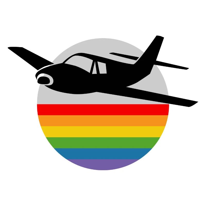Regenbogen Flugzeug