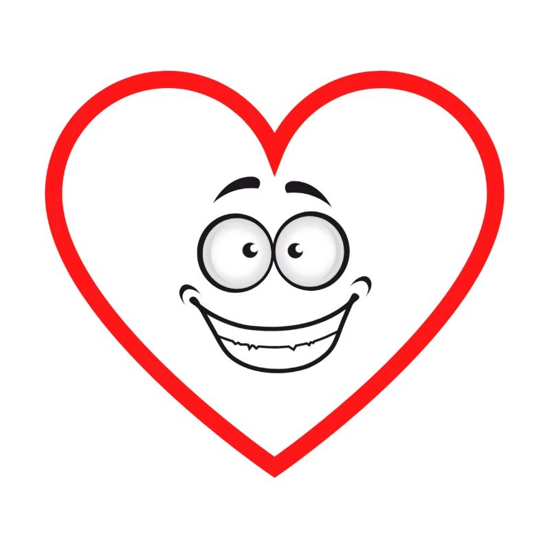 expectant heart comicstyle sticker sticker