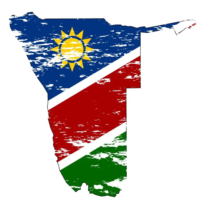 Namibia map used