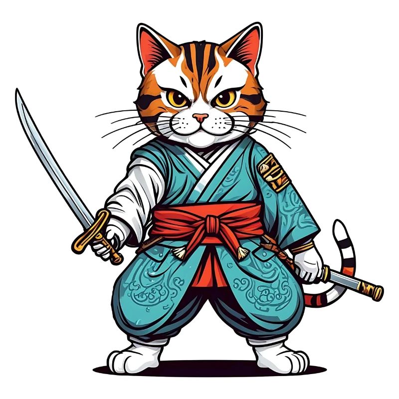 Samurai cat
