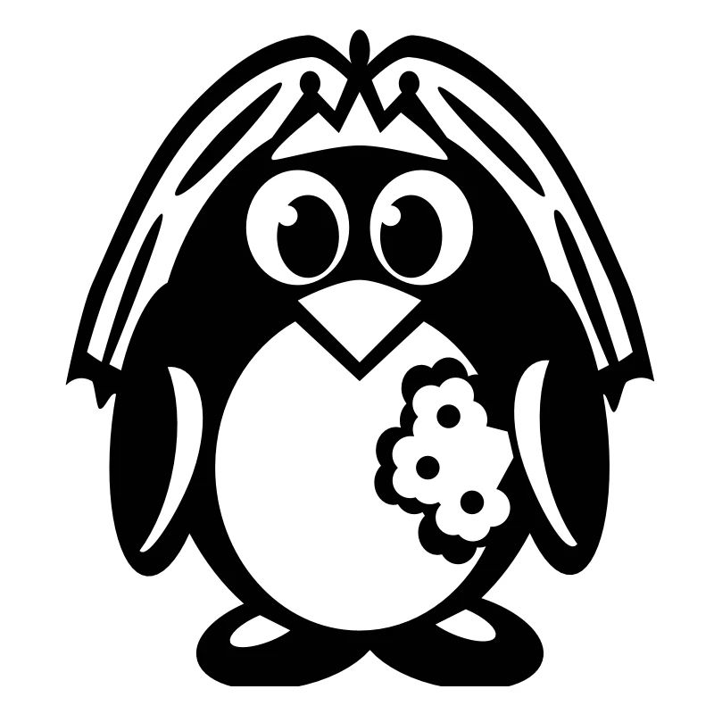 pingouin mariée