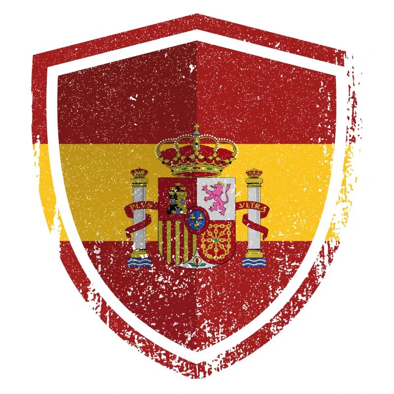 Impression du blason du Bouclier espagnol