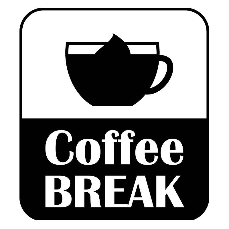 Coffee Break Break Saying Design