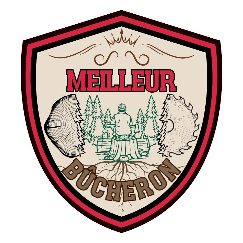 Meilleur Bûcheron. Garde forestier. Papa bûcheron