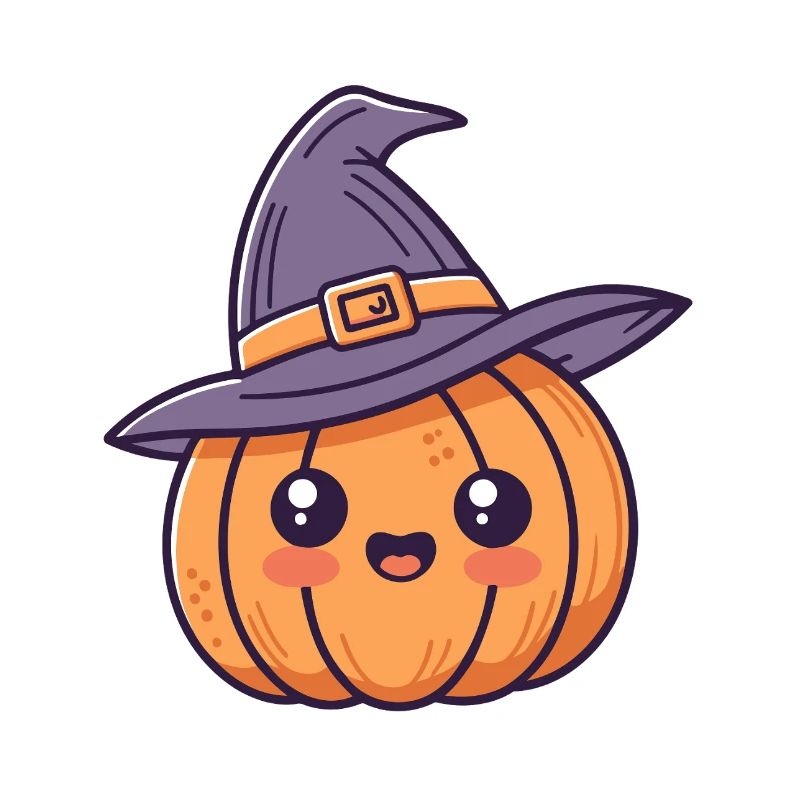Kawaii Witch Pumpkin
