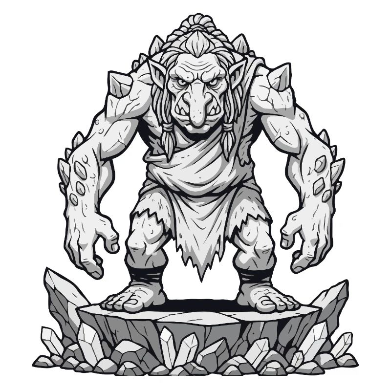 Troll on Rock Plateau