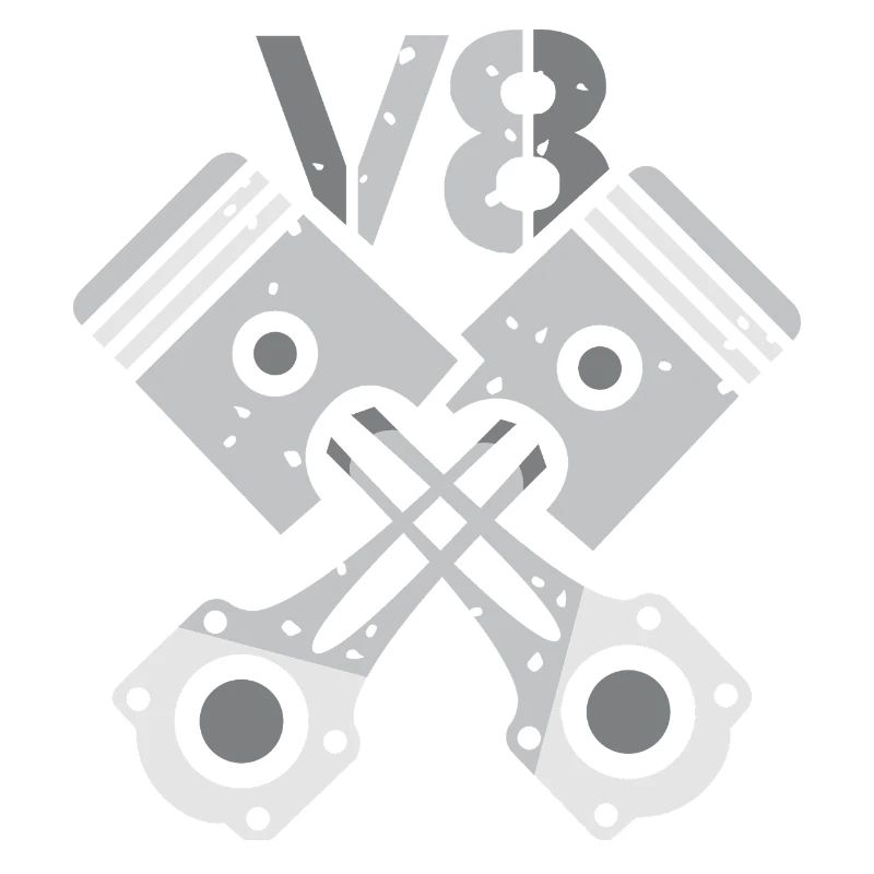 V8 Engine Piston – Mechanic Power Design