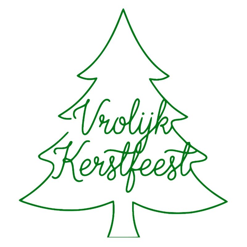 Grésillerie de Vrolijk Kerstfeest Tannenbaum holland