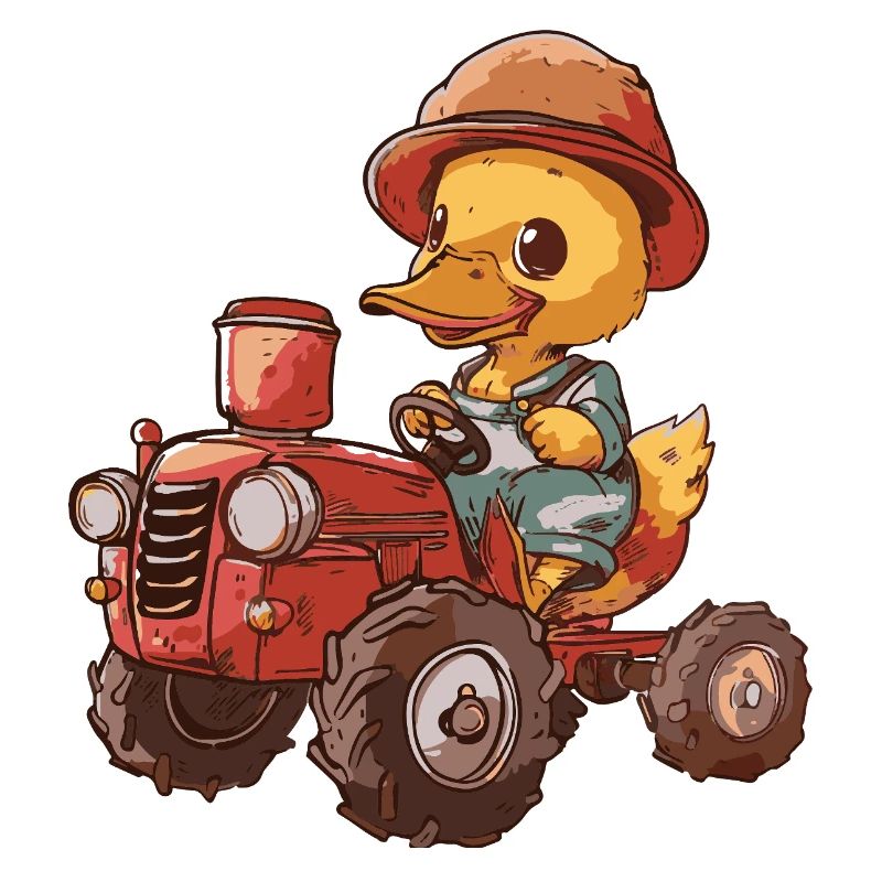Duck Tractor Farmer