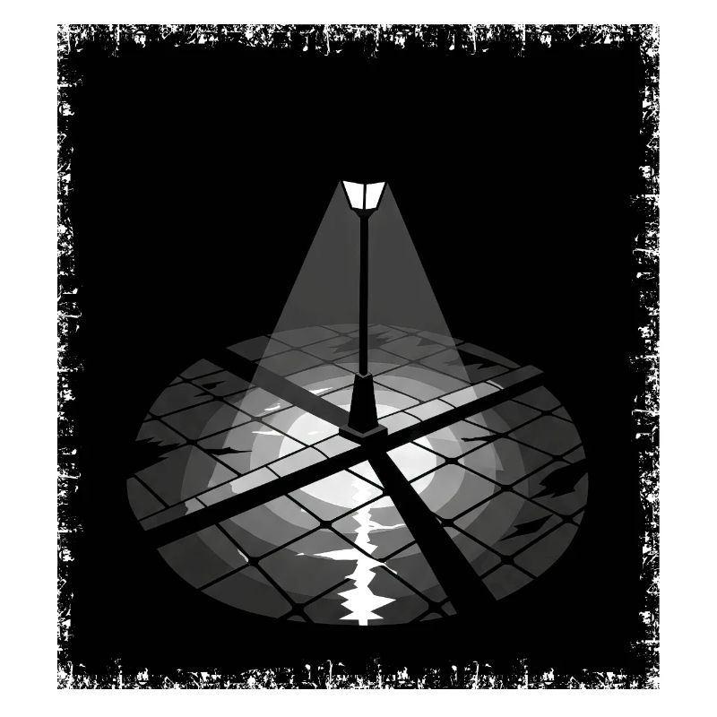 Lumière de rue solitaire Éclairage nocturne Grunge