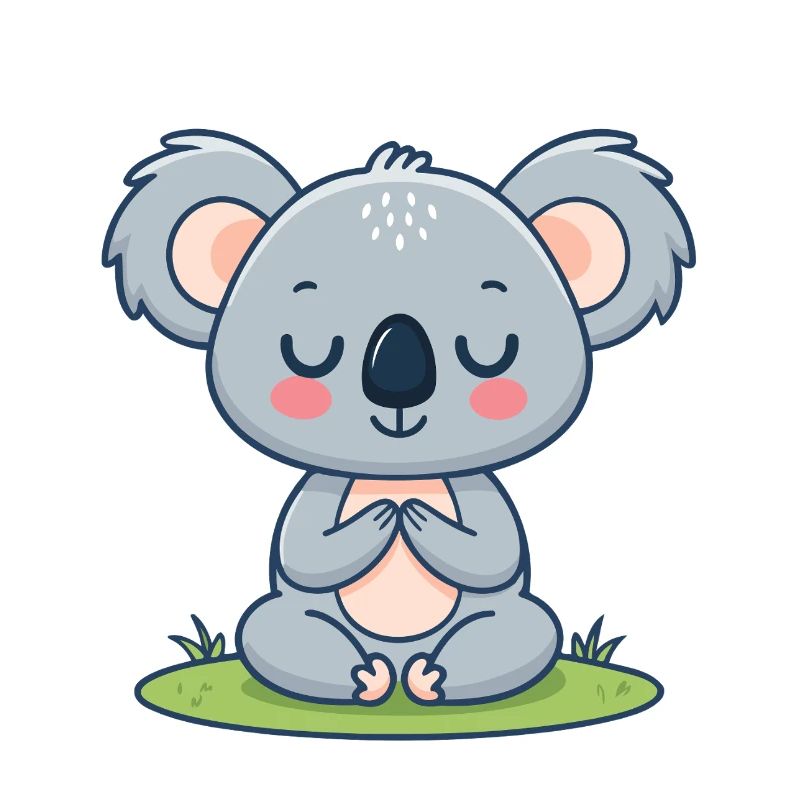 Zen Koala in meditation